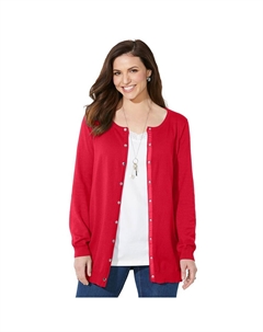 Женский кардиган больших размеров The Timeless кардиган, цвет Classic Red Catherine's