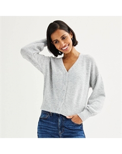 Женский кардиган на пуговицах, серый Sonoma goods for life