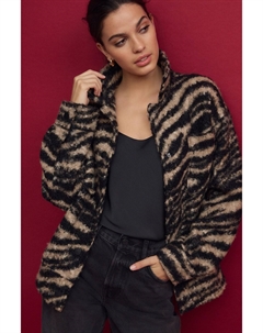 Кофта с принтом «зебра» Borg, нейтральный Next