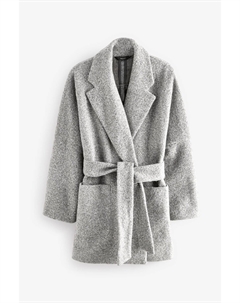 Пальто с поясом, серый Next
