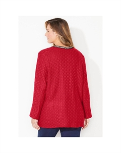 Женский кардиган больших размеров Caterinas Liz&me Iconic, черный Catherine's