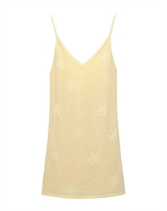 Платье Knitted dress, пастельно-желтый Pull & bear