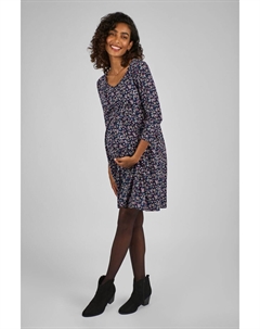 Платье из джерси для беременных и кормящих мам, синий Jojo maman bébé