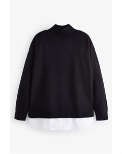 Пончо с воротником стойкой сзади, черный Next