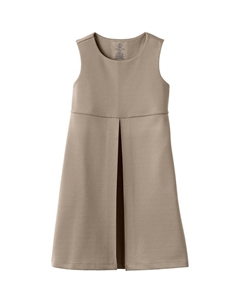 Джемпер со складками из понте для девочек 2–16 лет, школьная форма, цвет Khaki Lands' end