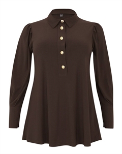 Блуза Blouse, коричневый Yoek