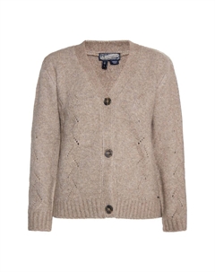 Кардиган Vintage Knit Cardigan, светло-коричневый Dreimaster