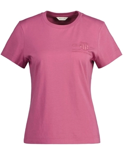 Футболка, тёмно-розовый Gant