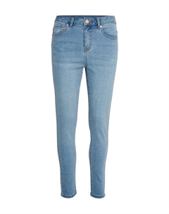 Джинсы узкого кроя из светлого денима, синий Kaffe