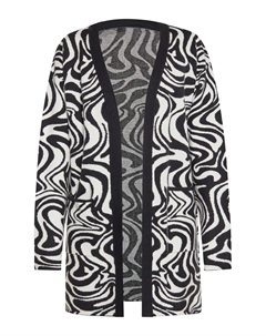 Кардиган Knit Cardigan, черный/шерсть белая Mymo