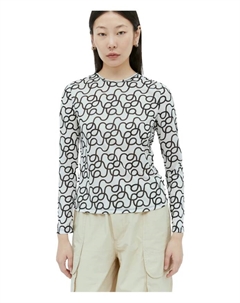 Сетчатый топ Zoya с принтом, белый Rejina pyo