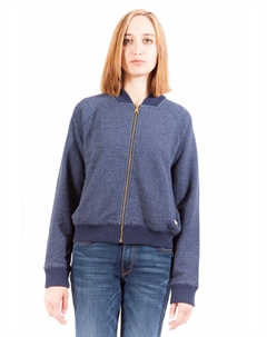 Синий хлопковый женский свитер Gant