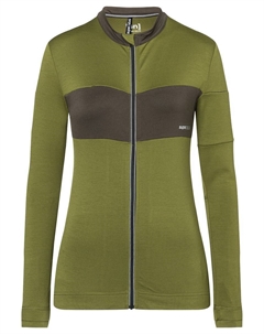 Лонгслив Merino Fahrradtrikot, оливковый Super natural