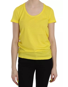 Желтая круглая горловина с коротким рукавом, рубашка, топ, блузка Dsquared2