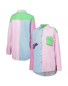 Женская синяя/красная рубашка на пуговицах Chicago Cubs Unbranded