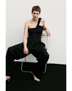 Боди стринги на одно плечо, черный H&m