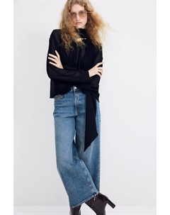 Широкие джинсы, синий H&m