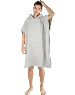 Халат Badeponcho aus Bio-Baumwolle Sitra, светло-серый Normani