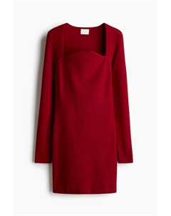 Мини платье из трикотажа, красный H&m