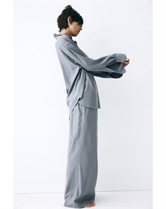 Брюки расклешенные из лиоцелла, серый H&m