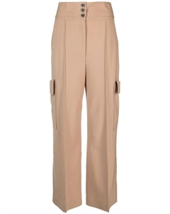 Брюки карго с завышенной талией, серый Msgm