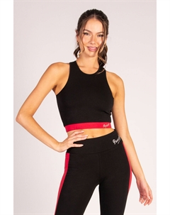 Женский укороченный топ миди, черный Pineapple