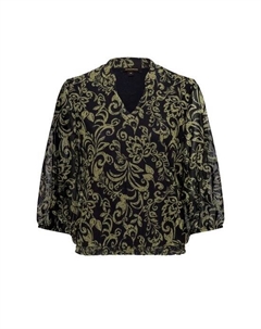 Эластичная блузка, зеленый More&more