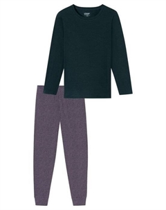 Пижамы открывают ночную одежду, синий Schiesser