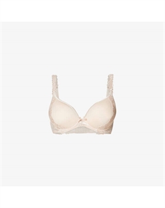 Бюстгальтер-Спейсер Softessence из эластичной сетки с цветочной вышивкой, бежевый Aubade