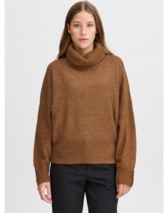 Свитер-Водолазка ихкамара рн2, коричневый Ichi