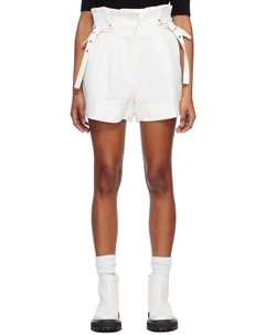 Белые шорты из бумажного пакета 3.1 phillip lim
