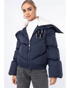 Кожаная куртка Polyester jacket, темно синий Wittchen