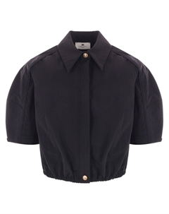 Рубашка с пышными рукавами, черный Elisabetta franchi