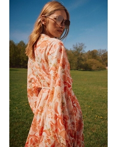 Платье с поясом макраме, красный H&m