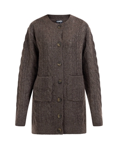 Толстовка Strickjacke Mit Knöpfen, цвет Dunkelbraun Dreimaster