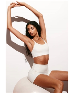 Спортивный бюстгальтер из легкой поддержки softmove, белый H&m