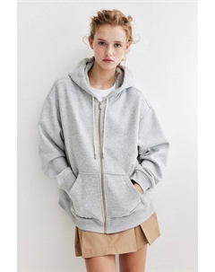 Куртка худи оверсайз, серый H&m