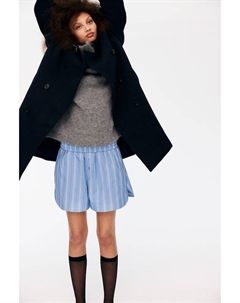 Двубортное пальто, синий H&m