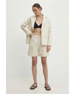 Льняные шорты, бежевый Answear lab