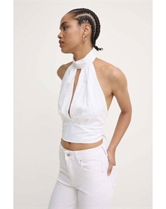 Льняной топ, белый Answear lab
