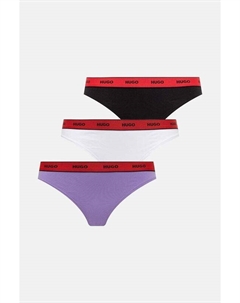 3 комплекта стрингов, фиолетовый Hugo