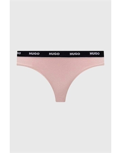 3 комплекта стрингов, черный Hugo