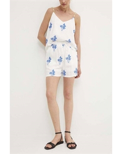 Льняные шорты, белый Answear lab