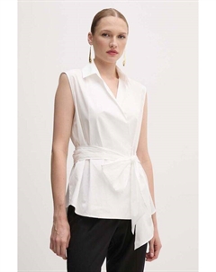 Хлопковая рубашка, белый Weekend max mara