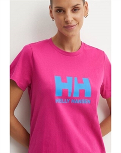 Хлопковая футболка, розовый Helly hansen