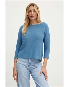 Хлопковый свитер, синий Weekend max mara