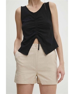 Шорты из смесового льна, бежевый Answear lab