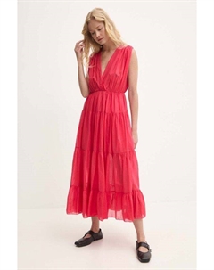 Хлопковое платье, красный Answear lab