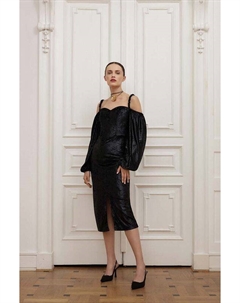 Велюровое платье, черный Answear lab