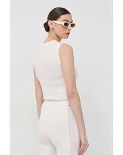 Жилет из смесового шелка, бежевый Guess